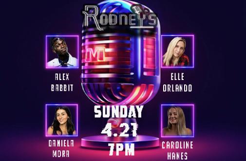 Sunday Funday at Rodney's 7pm show featuring Neko White, Elle Orlando, Alex Babbitt and more 