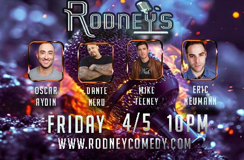 FRIDAY 10PM SHOW featuring Eric Neumann, Dante Nero, Mike Feeney, Oscar Aydin, Andrew Packer, Andrew Casertano and more