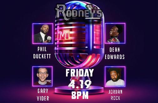Jordan Rock and Friends at Rodney's Friday 8pm Show 