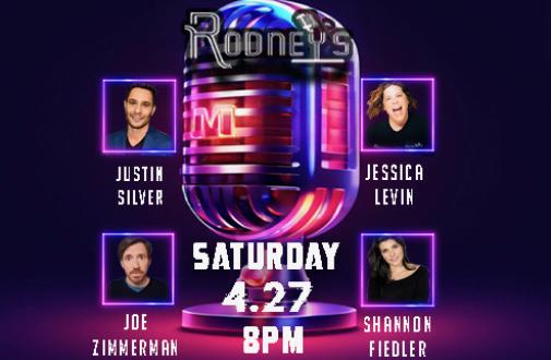 Saturday 8pm Comedy Show featuring  Shannon Fiedler, Justin Silver, Jessica Levin, Joe Zimmerman